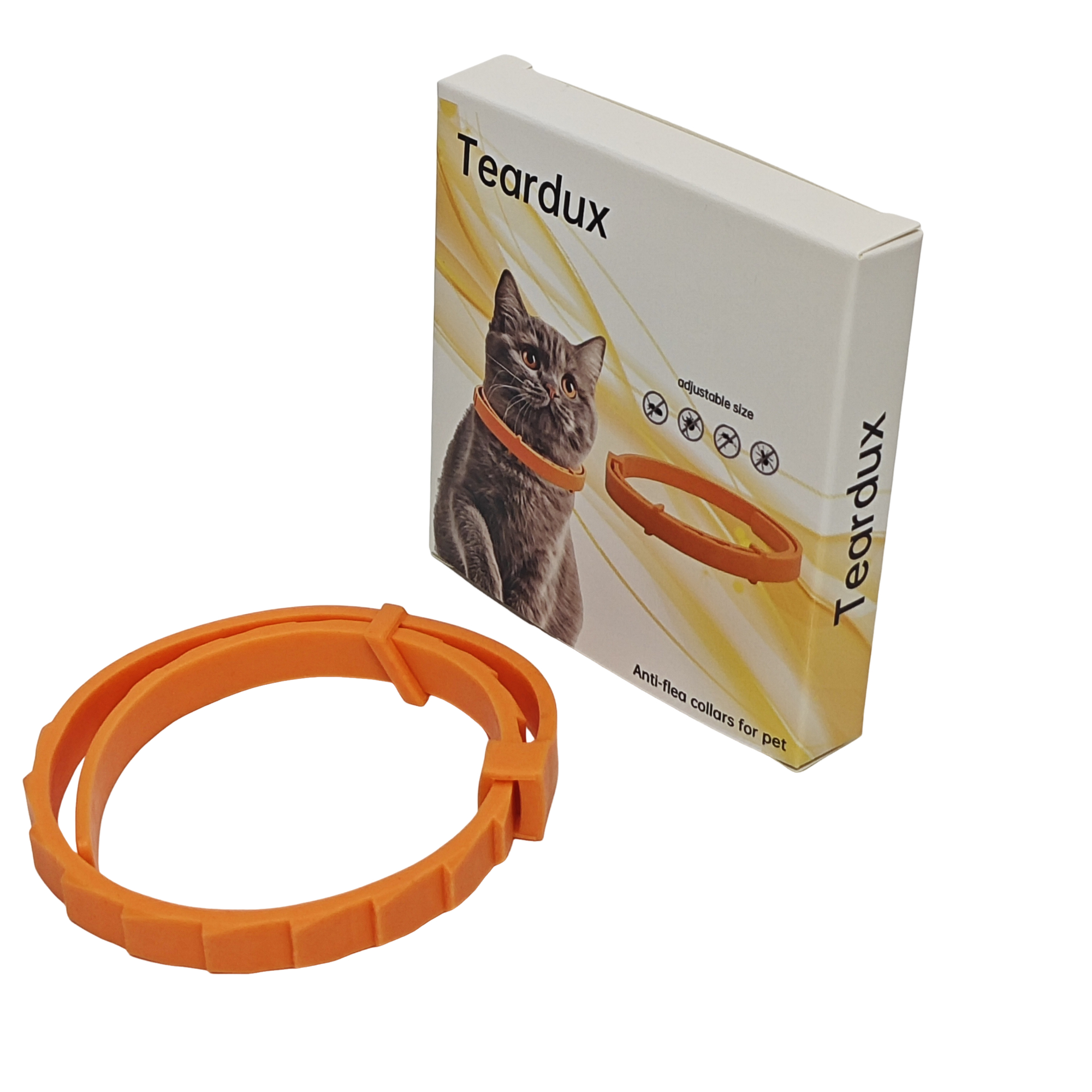 Teardux Adjustable Anti-Flea Collars for Pet & Tick Collar for Cats and Small Dogs - 图片 2