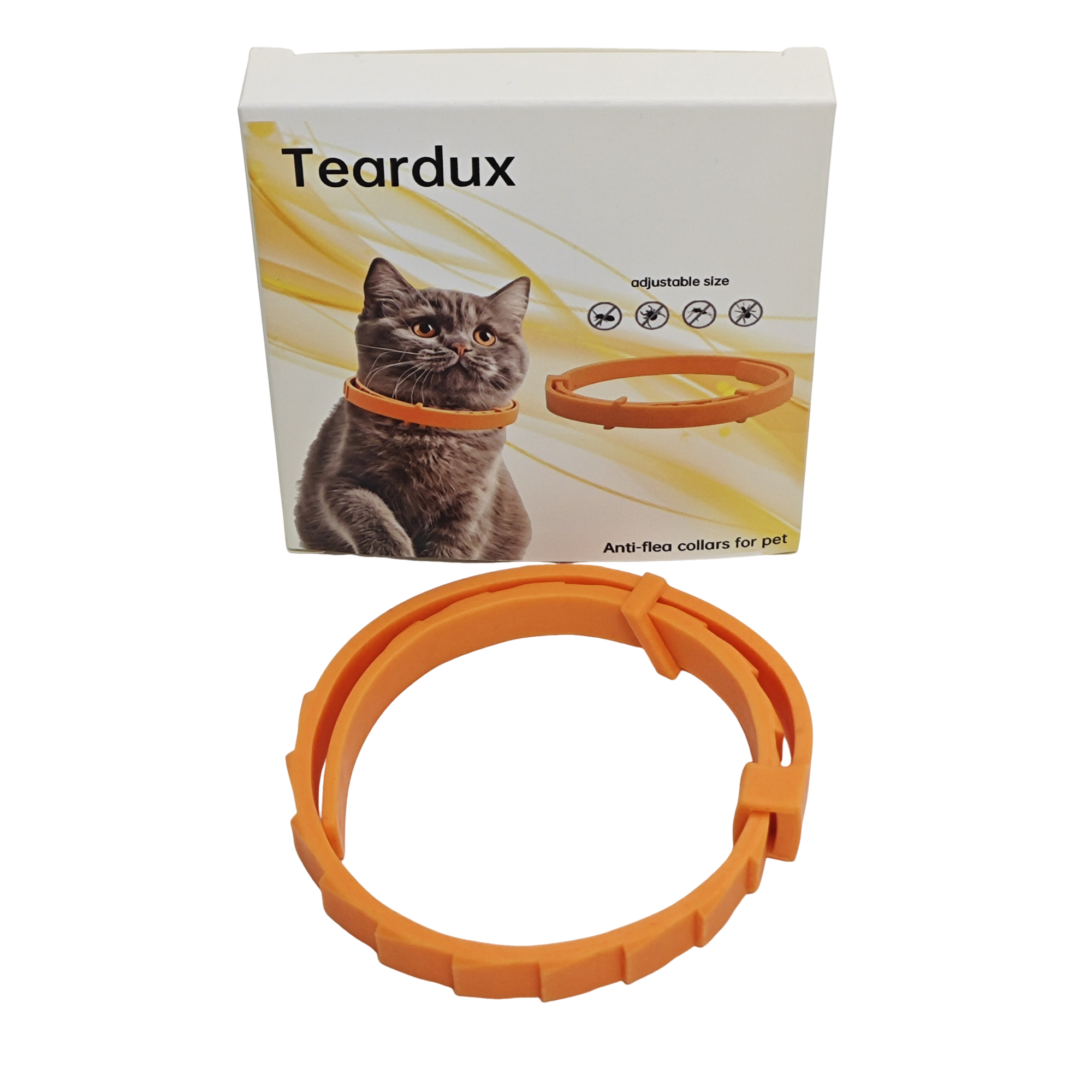 Teardux Adjustable Anti-Flea Collars for Pet & Tick Collar for Cats and Small Dogs